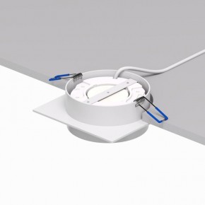 DK2091-WH Встраиваемый светильник FLAT, IP 20, до 15 Вт, GX53, LED, белый, алюминий в Игре - igra.ok-mebel.com | фото 4