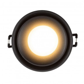DK2403-BK Встраиваемый светильник влагозащ., IP 44, 10 Вт, GU10, черный, алюминий в Игре - igra.ok-mebel.com | фото 3