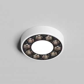 DK2440-WB Встраиваемый светильник DUAL 5+5 Вт, LED 4000K, IP 20, d90mm, белый/черный, алюминий/акрил в Игре - igra.ok-mebel.com | фото