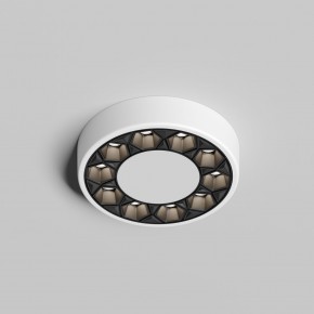 DK2440-WB Встраиваемый светильник DUAL 5+5 Вт, LED 4000K, IP 20, d90mm, белый/черный, алюминий/акрил в Игре - igra.ok-mebel.com | фото 3