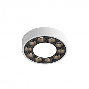 DK2440-WB Встраиваемый светильник DUAL 5+5 Вт, LED 4000K, IP 20, d90mm, белый/черный, алюминий/акрил в Игре - igra.ok-mebel.com | фото 4