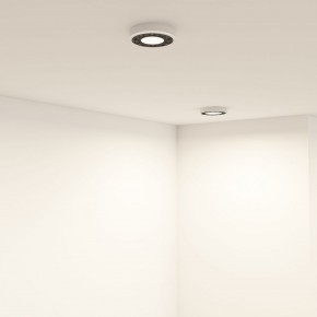 DK2440-WB Встраиваемый светильник DUAL 5+5 Вт, LED 4000K, IP 20, d90mm, белый/черный, алюминий/акрил в Игре - igra.ok-mebel.com | фото 6