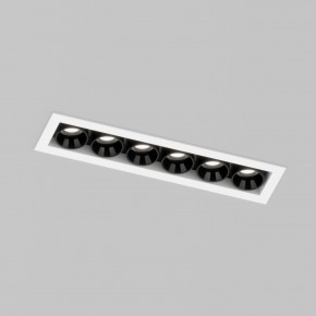 DK2514-WB Встраиваемый светильник SPACE со светодиодом L126mm 220V 10W 38° 4000К IP20 белый/черный алюминий в Игре - igra.ok-mebel.com | фото