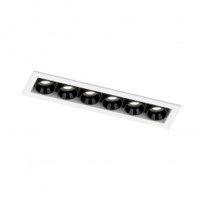 DK2514-WB Встраиваемый светильник SPACE со светодиодом L126mm 220V 10W 38° 4000К IP20 белый/черный алюминий в Игре - igra.ok-mebel.com | фото 5