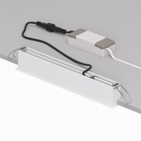 DK2515-WB Встраиваемый светильник SPACE со светодиодом L240mm 220V 20W 38° 4000К IP20 белый/черный алюминий в Игре - igra.ok-mebel.com | фото 3