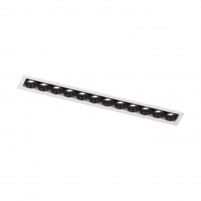 DK2515-WB Встраиваемый светильник SPACE со светодиодом L240mm 220V 20W 38° 4000К IP20 белый/черный алюминий в Игре - igra.ok-mebel.com | фото 4