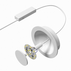 DK2700-WH Встраиваемый светильник, IP 20, 7 Вт, LED 3000, белый, алюминий в Игре - igra.ok-mebel.com | фото 4