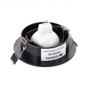 DK3020-BK Встраиваемый светильник, IP 20, 10 Вт, GU5.3, LED, черный, пластик в Игре - igra.ok-mebel.com | фото 3