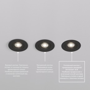 DK3020-BK Встраиваемый светильник, IP 20, 10 Вт, GU5.3, LED, черный, пластик в Игре - igra.ok-mebel.com | фото 5