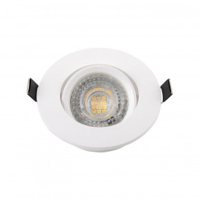 DK3020-WH Встраиваемый светильник, IP 20, 10 Вт, GU5.3, LED, белый, пластик в Игре - igra.ok-mebel.com | фото 2