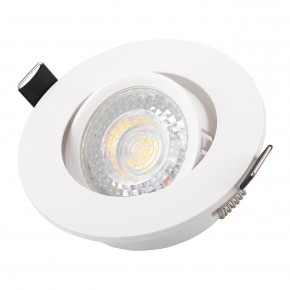 DK3020-WH Встраиваемый светильник, IP 20, 10 Вт, GU5.3, LED, белый, пластик в Игре - igra.ok-mebel.com | фото 2
