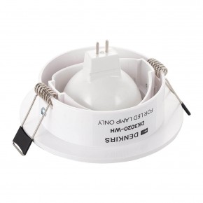 DK3020-WH Встраиваемый светильник, IP 20, 10 Вт, GU5.3, LED, белый, пластик в Игре - igra.ok-mebel.com | фото 3