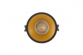 DK3026-BG Встраиваемый светильник, IP 20, 10 Вт, GU5.3, LED, черный/золотой, пластик в Игре - igra.ok-mebel.com | фото 1