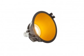 DK3026-BG Встраиваемый светильник, IP 20, 10 Вт, GU5.3, LED, черный/золотой, пластик в Игре - igra.ok-mebel.com | фото 3