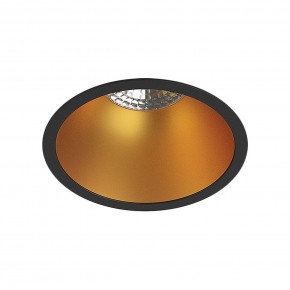 DK3026-BG Встраиваемый светильник, IP 20, 10 Вт, GU5.3, LED, черный/золотой, пластик в Игре - igra.ok-mebel.com | фото