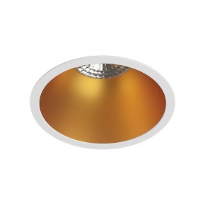 DK3026-WG Встраиваемый светильник, IP 20, 10 Вт, GU5.3, LED, белый/золотой, пластик в Игре - igra.ok-mebel.com | фото