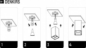 DK3030-BK Светильник накладной IP 20, 10 Вт, GU5.3, LED, черный, пластик в Игре - igra.ok-mebel.com | фото 7