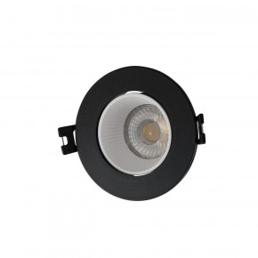 DK3061-BK+WH Встраиваемый светильник, IP 20, 10 Вт, GU5.3, LED, черный/белый, пластик в Игре - igra.ok-mebel.com | фото
