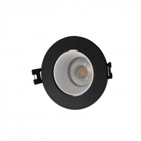 DK3061-BK+WH Встраиваемый светильник, IP 20, 10 Вт, GU5.3, LED, черный/белый, пластик в Игре - igra.ok-mebel.com | фото