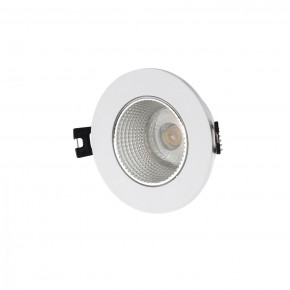 DK3061-WH+CH Встраиваемый светильник, IP 20, 10 Вт, GU5.3, LED, белый/хром, пластик в Игре - igra.ok-mebel.com | фото