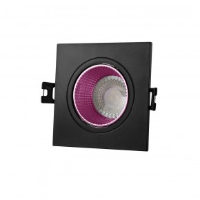 DK3071-BK+PI Встраиваемый светильник, IP 20, 10 Вт, GU5.3, LED, черный/розовый, пластик в Игре - igra.ok-mebel.com | фото