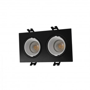 DK3072-BK+WH Встраиваемый светильник, IP 20, 10 Вт, GU5.3, LED, черный/белый, пластик в Игре - igra.ok-mebel.com | фото