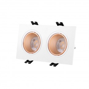 DK3072-WBR Встраиваемый светильник, IP 20, 10 Вт, GU5.3, LED, белый/бронзовый, пластик в Игре - igra.ok-mebel.com | фото