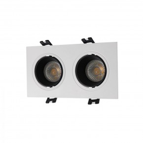 DK3072-WH+BK Встраиваемый светильник, IP 20, 10 Вт, GU5.3, LED, белый/черный, пластик в Игре - igra.ok-mebel.com | фото