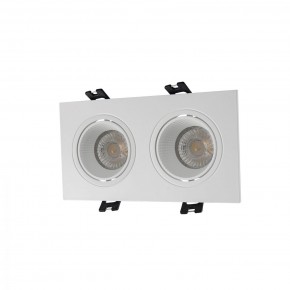 DK3072-WH Встраиваемый светильник, IP 20, 10 Вт, GU5.3, LED, белый/белый, пластик в Игре - igra.ok-mebel.com | фото