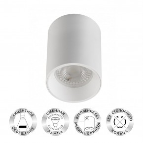 DK3110-WH Светильник накладной IP 20, 10 Вт, GU5.3, LED, белый, пластик в Игре - igra.ok-mebel.com | фото