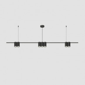 DK4063-BK Подвесной светильник ORBIT, IP20, 7xGU10 LED до 15 Вт, черный матовый, алюминий в Игре - igra.ok-mebel.com | фото