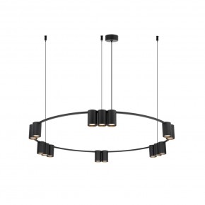 DK4067-BK Подвесной светильник ORBIT, IP20, 15xGU10 LED до 15 Вт, черный матовый, алюминий в Игре - igra.ok-mebel.com | фото 3