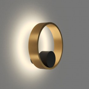 DK5060-BK+SG Бра ORBIT, IP20, 3000К, LED, 10 Вт, черный + сатинированное золото, алюминий в Игре - igra.ok-mebel.com | фото 3