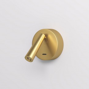 DK5072-SB Бра SHINE WALL со светодиодом, D104*H68, IP20, 3000К, 3W, RA?90, сатинированная латунь, алюминий в Игре - igra.ok-mebel.com | фото 2