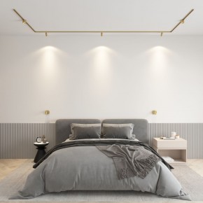 DK5072-SB Бра SHINE WALL со светодиодом, D104*H68, IP20, 3000К, 3W, RA?90, сатинированная латунь, алюминий в Игре - igra.ok-mebel.com | фото 4