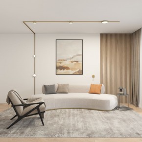 DK5072-SB Бра SHINE WALL со светодиодом, D104*H68, IP20, 3000К, 3W, RA?90, сатинированная латунь, алюминий в Игре - igra.ok-mebel.com | фото 5
