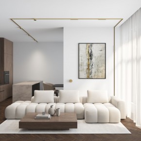 DK5072-SB Бра SHINE WALL со светодиодом, D104*H68, IP20, 3000К, 3W, RA?90, сатинированная латунь, алюминий в Игре - igra.ok-mebel.com | фото 6