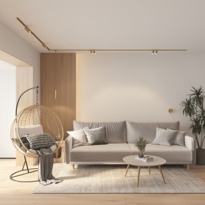 DK5072-SB Бра SHINE WALL со светодиодом, D104*H68, IP20, 3000К, 3W, RA?90, сатинированная латунь, алюминий в Игре - igra.ok-mebel.com | фото 8