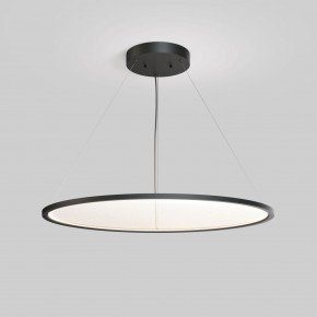 DK6620-BK Подвесной горизонтальный светильник Veil со светодиодом H900 d1000 220V 82W 3000-6000K IP20 черный алюминий в Игре - igra.ok-mebel.com | фото