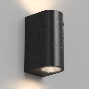 DK9791-BK Настенный уличный светильник NARVIK, IP44, 2хGU10 LED, до 15 Вт, черный, алюминий в Игре - igra.ok-mebel.com | фото 3