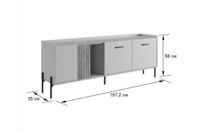 ДОМИНИКА Гостиная (модульная) кашемир/дуб крафт золотой в Игре - igra.ok-mebel.com | фото 2