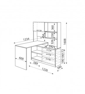 Дуглас (подростковая) М07 Стол угловой в Игре - igra.ok-mebel.com | фото 2