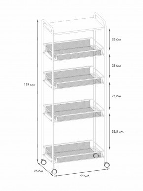 Э 443 ГР Этажерка "Ладья 25КС" Графит в Игре - igra.ok-mebel.com | фото 2