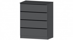 ЭЛЕГАНТ Комод 4 ящика (графит) в Игре - igra.ok-mebel.com | фото