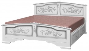 ЕЛЕНА Кровать из массива 1400 с 2-мя ящиками  в Игре - igra.ok-mebel.com | фото