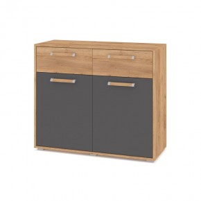 ФЛОРИДА Ф42 Комод (дуб золотой/графит) в Игре - igra.ok-mebel.com | фото