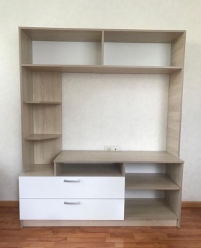СОФИ СЦС1400.2 Гостиная №2 (дуб сонома/белый глянец) в Игре - igra.ok-mebel.com | фото 3