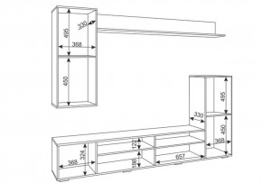 Гостиная Альфа (Дуб крафт золотой/Графит софт) в Игре - igra.ok-mebel.com | фото 3