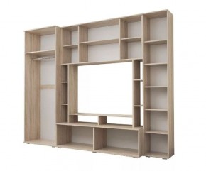 Гостиная Белла (Дуб Сонома/Белый глянец) в Игре - igra.ok-mebel.com | фото 2