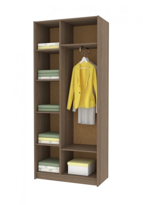 ДАРЬЯ Шкаф (Дуб Вотан/Белый глянец) гостиная в Игре - igra.ok-mebel.com | фото 4